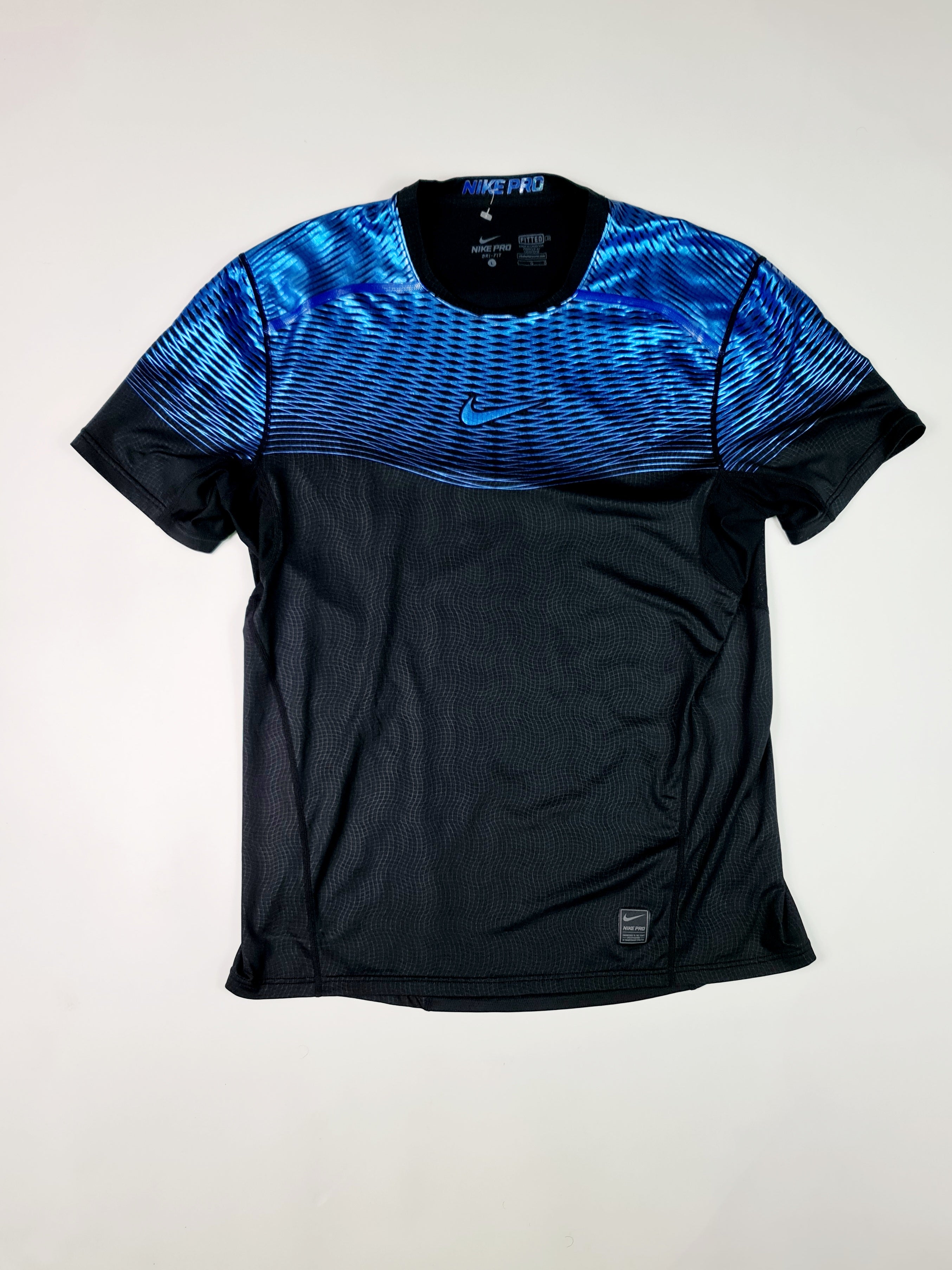 T-shirt Deportivo Nike - Negro/Azul