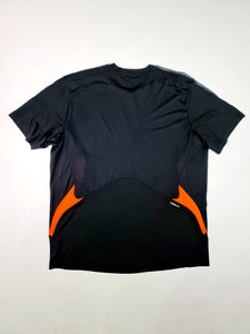 T-Shirt Deportivo, Adidas - Negro/Naranja