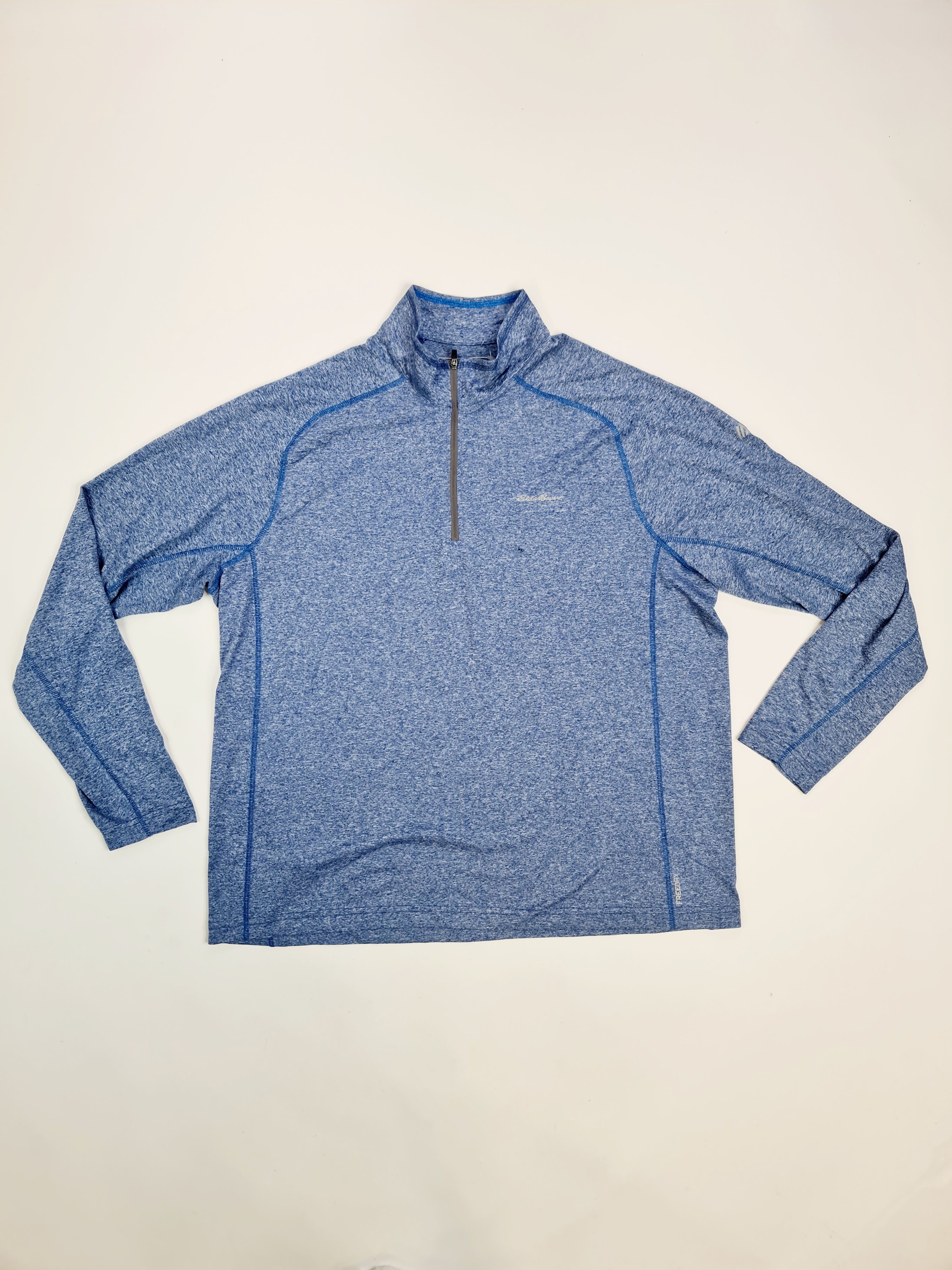 Suéter deportivo marca Eddie Bauer - (Talla: XL/XG) Azul