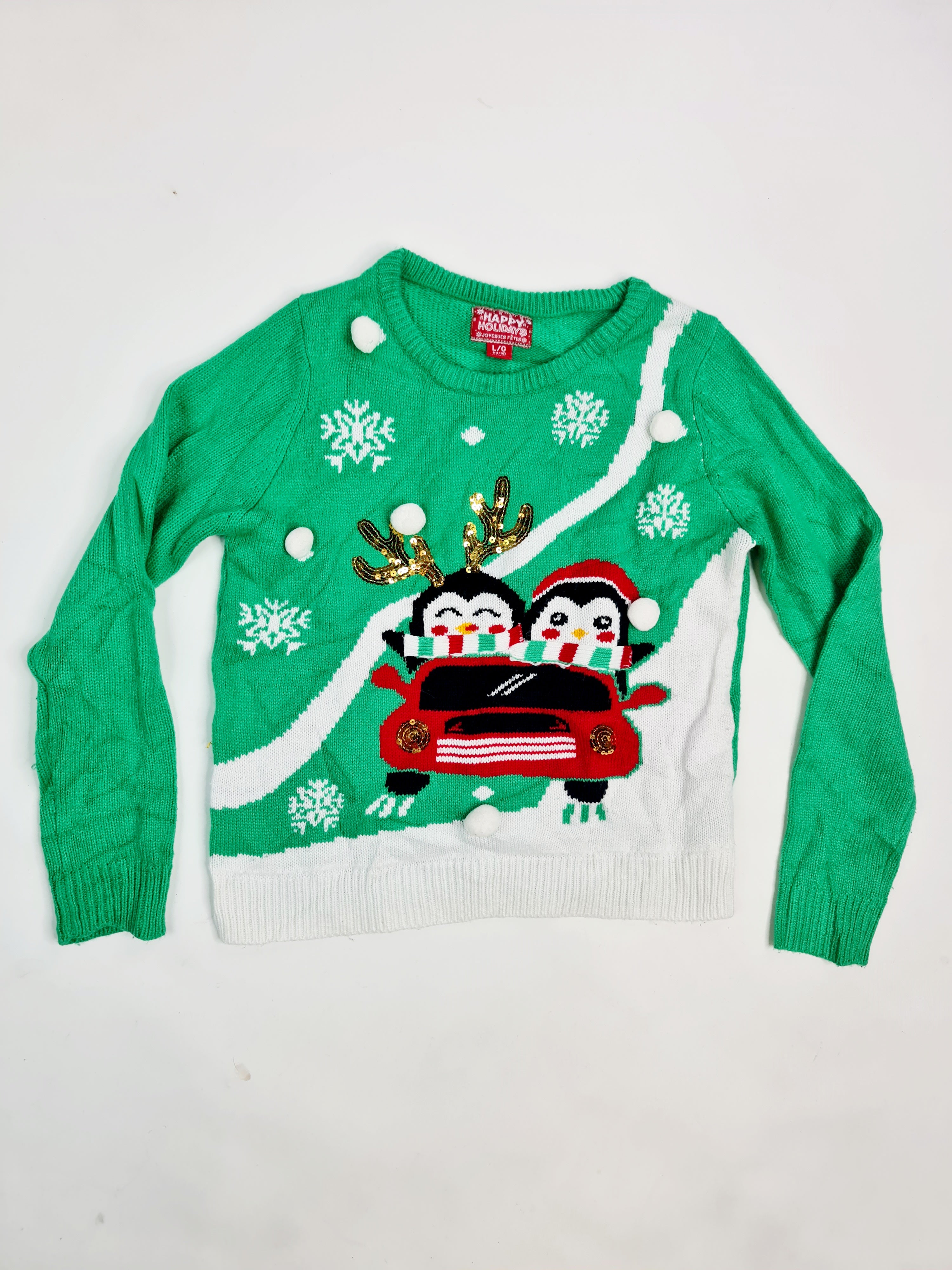 Suéter de Navidad - (Talla: 14-16 años L)