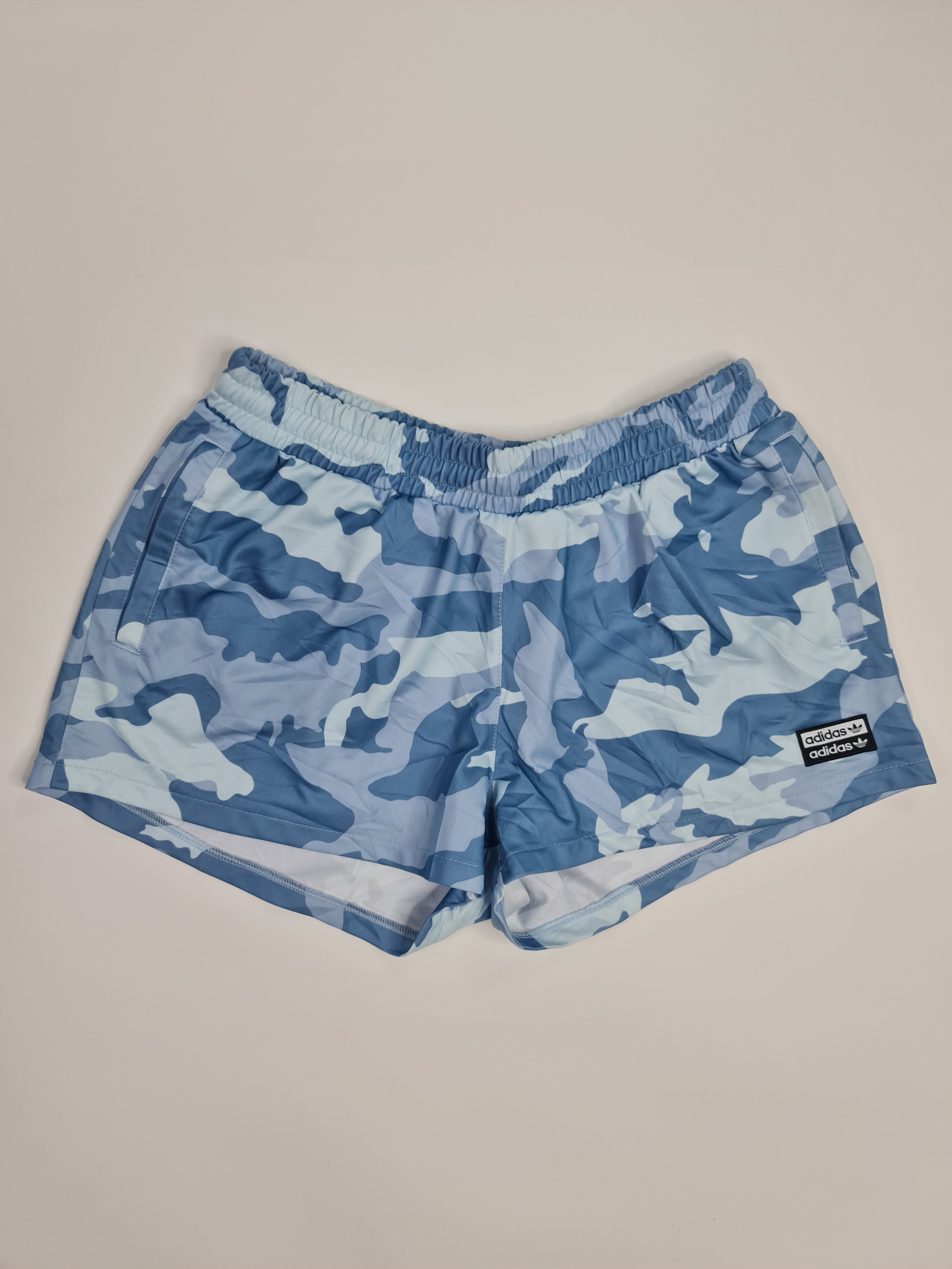 Pantalones cortos deportivos marca Adidas - (Talla: L/G) Azul