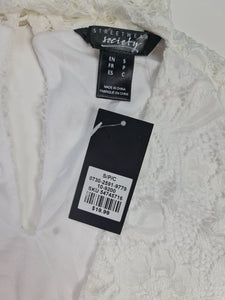 Vestido marca Streetwear Society - (Talla: S/P) Blanco