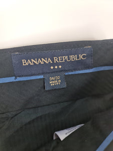 Pantalones de hombre marca Banan Republic - (Talla: 34 x 32) Azul oscuro