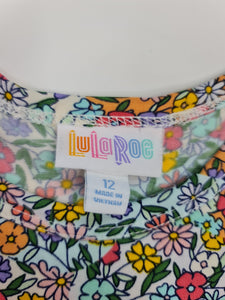 Vestido marca LuLaRoe - (Talla: 12) Flores