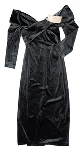 Vestido Largo Formal ZARA - (Talla: S/P) Negro